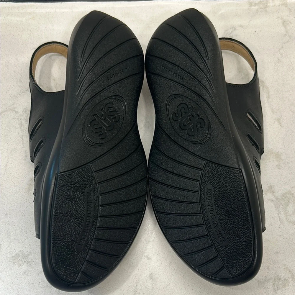 SAS Women's Mystic Black Sandals Size 6.5 N